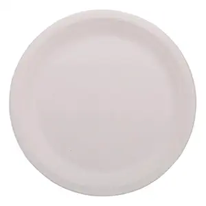 EcoTableware Omkar Ecofriendly, Disposable, Biodegradable Palm Leaf Round Plate (6 inch, Brown) -Pack of 25