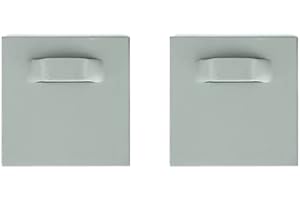 WANDBREITE Dibond - Juego de fijación autoadhesiva, soporte para fotos, soporte de espejo, chapas adhesivas (2 soportes, 45 x 45 mm)