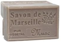 Pure vegetable: 3 x Musk Soaps à 125 g (4.4 oz.), Soap Set (Savon de Marseille)