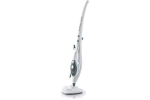 Ariete 4169 Steam Mop Scopa Lavapavimenti a Vapore con Manico Pieghevole, 1500W, Bianco e Azzurro