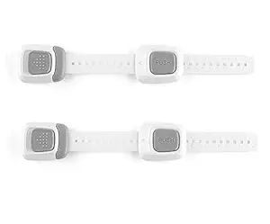 HEXONIQ Multi Use Double Button Adjustable Straps Children Safety Lock Baby Proof Latches for Door, Drawers, Oven, Refrigerator, Toilet Seat, Closet and Cupboard (Colour : Grey) (Set of 2 Pcs)