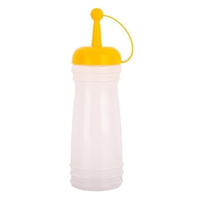 Set von 3 Kännchen Salatdressing Flaschen Soße-Flaschen Öl-Flaschen, 340ml, Gelb