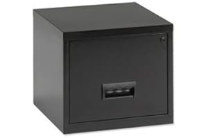 PIERRE HENRY Filing Cabinet Steel Lockable 1 Drawer A4 Black