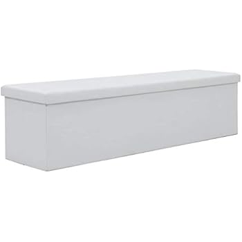 Festnight- Aufbewahrungsbank Klappbar Sitzbank mit Stauraum Kunstleder