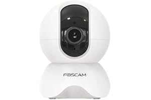 Foscam X3 IP Camera 3MP, WiFi/LAN, P/T z wykrywaniem człowieka AI. Kompatybilny z Alexa i Google Assistant 1 jednostka (opakowanie 1) 1 Unidad (opakowanie 1)