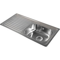 Preisvergleich Produktbild SupaPlumb Abtropfschale links 2 Tippen Einbauspüle