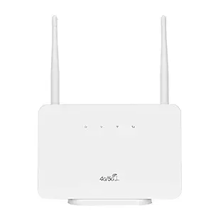 Wireless Router, High Speed 10/100Mbps Ethernet 4G CPE WiFi Router, Mobile Network Hotspot with LAN/WAN Port Micro SIM Card Slot, High Power Smart Computer Wireless Internet Router(EU)