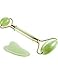 Produktbild Jade Roller und Gua Sha Set Gesichtsmassagegerät Haut Roller Abnehmen Werkzeug für Ihr Gesicht, Hals, Körper und Augen