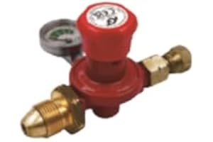 Tezla by iGT Propane Regulator With Gauge 0.5-4 bar Adjustable POL with 4.8mm nozzle