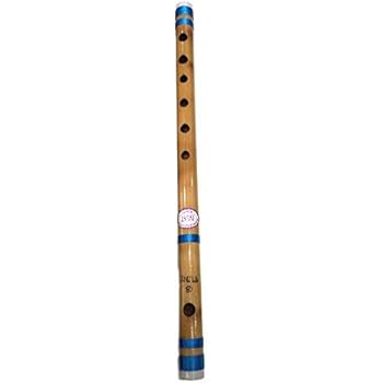 Indische Bansuri Flöte aus Bambus, 2er Set, fipple und Querschnitt, für ...