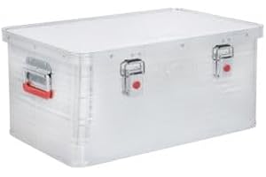 STIER Caisse en aluminium 50L, DI: 570 x 365 x 246 mm, joints en caoutchouc, caisse de transport, caisse de chantier