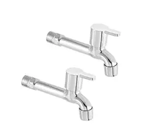 Stainless Steel Long Body taps for Bathroom and Kitchen taps with Chrome Finish and Quarter Turn Fitting