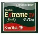 Sandisk 4GB Extreme IV Compact Flash CF Card - Retail Pack