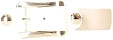 Miss Wear Line – White Belt with rectangular buckle -  White - 