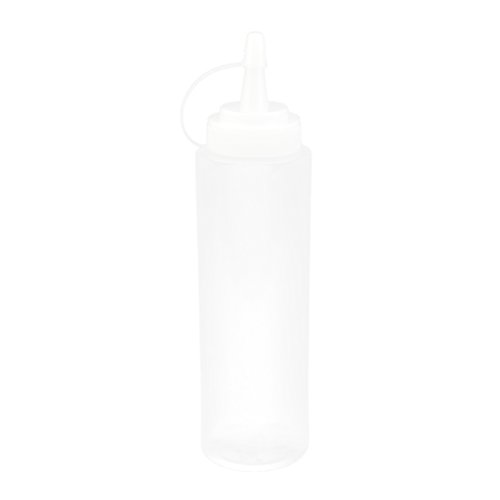 Gazechimp 230ml Kunststoff Leer Sauce Flaschen Quetschflasche Spender für Saucen Ketchup Weiß - 9