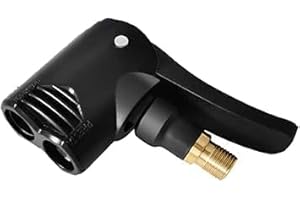 TXUOLIN Black Presta Valve Adapter Dual Head Bike Track Pump Tyre Air Pump Connector Head Tires and Tube Valve Accessories