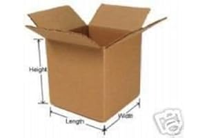 GP GLOBE PACKAGING 100 x Small Gift Mailing Single wall Packaging Cardboard Boxes 6x6x6" -Royal mail Size