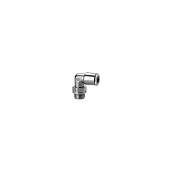 Camozzi S6520 6-1/8 Swivel Elbow Fitting - Push In, 6 Mm Tube, 1/8 Thread, Pack Of 10 For Pneumatic & Plastic Tubing