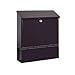 Produktbild Rottner Stahl-Briefkasten Villa Set mit großem Fassungsvolumen und integrierter eckiger Zeitungsbox anthrazit T00164