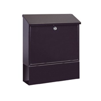 Preisvergleich Produktbild Rottner Stahl-Briefkasten Villa Set mit großem Fassungsvolumen und integrierter eckiger Zeitungsbox anthrazit T00164