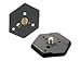 Price comparison product image Manfrotto 030HAS Hasselblad Fit 1/4" And 3/8" Heaxagonal Release Plate For Manfrotto Heads Using The Rc0 Style Of Plate