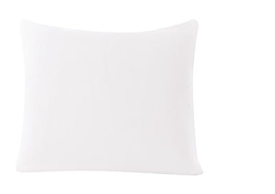 Mohap Lot de 2- Taies D'oreiller en Microfibre 65x65cm Blanc Avec une Fermeture Eclair