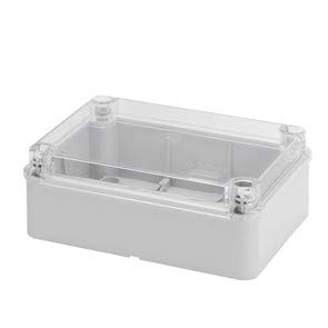 Gewiss Gw44429 lisse boîtier mural pour Jonction et équipements électriques et électroniques, UNI vissé Couvercle Transparent, 300 mm L x 220 mm H x 120 mm D, 48 mm Diamètre du trou de max, gris