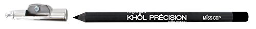 Miss Cop Khol Pencil with Sharpner 1.4 g, Black Precision