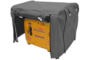 BAGS 4 EVERYTHING LARGE (3KW) GENERATOR COVER & FRAME FOR RIGHT PANEL WATERPROOF HEAVY DUTY CANVAS MATERIAL (GREY)