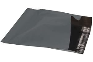 FRAYONES 100 Bolsas para envío 30 x 40 cm negras plástico opacas de polietileno con cierre adhesivo