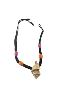 advancedestore gava Nylon Cow & buffalow/Bull Baby Halter Rope with sea sheel for Neck and Nazariya moq (Colour : Black) Size : 80 cm *12 mm