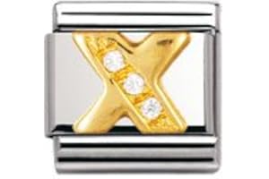 Nomination - 030301 - Maillon pour bracelet composable - Femme - Acier inoxydable et Or jaune 18 cts