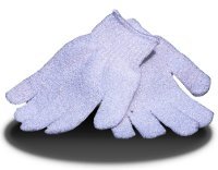 1 x pair spa/salon body exfoliating gloves