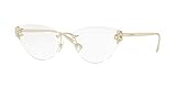 Genero: Womens Versace 0VE1254B Monturas de gafas, Pale Gold, 54 para Mujer