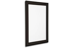 DISPLAY GENIE – Premium Clip down Frame Poster Display – A4, A3, A2, A1, A0 varients – Anti Glare Cover Sheet – Aluminium Frame – Perfect Display Solution for Home, (Black) (A1)