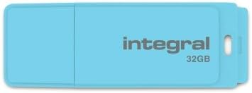 Integral Pastel 32 GB USB Flash Drive - Sky Blue