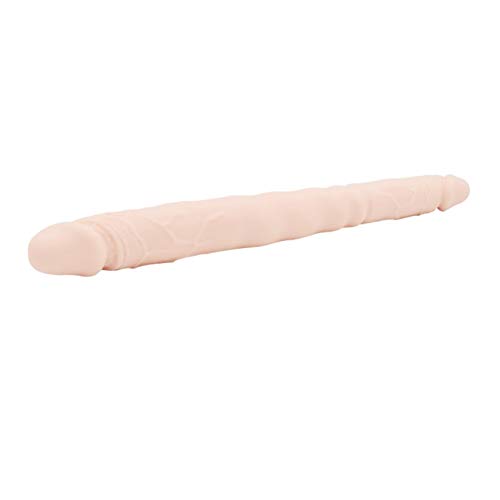 Preisvergleich Produktbild Doppelkopf Dildo, Flexibler Doppelkopf Dildo 41cm lang weicher Silikon Penis realistische Dildos erwachsenes Geschlechtsspielzeug für Frauen Masturbation