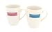 Produktbild MC Trend 2er Set Lieblingsmensch Tassen Kaffeebecher Teetasse Frühstück Brunch Geschenk-Idee (Becher blau&rosa Schrift grau)