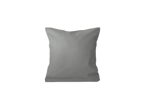 Doppelpack zum Sparpreis – Baumwoll-Kissenbezüge – Wohndekoration in schlichtem Design – 8 modernen Uni-Farben und 3 Größen, 40 x 40 cm, grau - 7