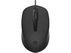 HP 150 Wired Mouse 1600 DPI Optical Tracking ,PC/Mac/Laptop(240J6AA), Black