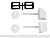 WHITE PLASTIC / NYLON TOILET SEAT HINGE FITTING / FIXING. BATHROOM FITTINGS AND ACCESSORIES.