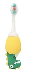 DC DECORIO Children Infants Dinosaur Model For 2-6 Years Mouth-Cleaning Silicone Clean Brushing Kids Teeth Dental Care Hand-Held Version (Dinosaur (Random Colour)