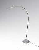 Bogenleuchte Bogenlampe SlimArc silver LED 18 W dimmbar weißer Marmorfuß - 4