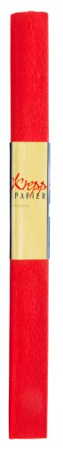 Idena 617028 – Krepppapier, circa 50 x 250 cm, 10 Rollen, hochrot - 2