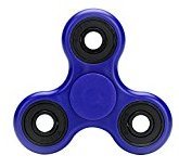 Tri Fidget Hand Spinner Toy,Stress Reducer Ultra Durable High Speed Ceramic Bearing Fidget Finger Toy Can Continue to Rotate for 1-3 minutes - Perfect for ADD / ADHD / Anxiety / Autism And Stress Relief Adult Children,Office Desk Gadget (Blue)