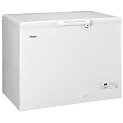 Haier HCE319R Autonome Coffre 319L A+ Blanc congélateur - Congélateurs (Coffre, 319 L, 21 kg/24h, SN-T, Système anti-gel, A+)