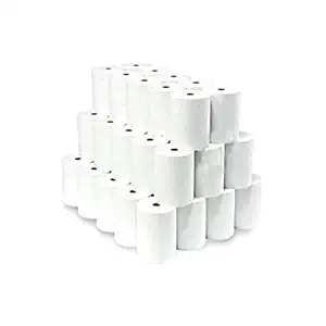 VSS White Thermal Paper POS Roll - 58mm / 2 Inches Width x 13 Meters in Length - Pack of 10 Rolls for Printing Receipts - Billing Machines/Register - Black Colour Printing