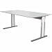 Produktbild Kerkmann Schreibtisch Aveto Edelstahl BxT 180x80cm lichtgrau