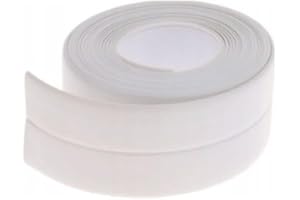 Przydasie Silikon-Dichtband 3,8 cm x 3,1 m – wasserdicht und schimmelresistent – für Duschwannen, Badewannen, Waschbecken – einfach anzubringen und langlebig