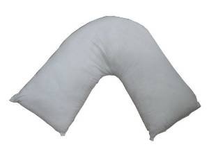 Love2Sleep 2 PACK OF ORTHOPEDIC PILLOW/ V SHAPED SUPPORT PREGNANCY SUPPORT PILLOW PAIR NON ALLERGENIC PILLOWS IDEAL FOR COMFORT IN BED- SUPER VALUE 2 PILLOWS